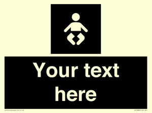 Custom information: black panel baby change